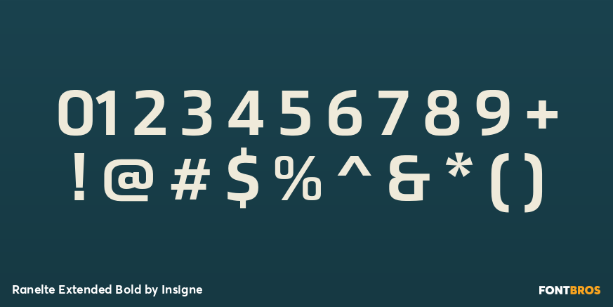 Ranelte Extended Bold Font Poster #1