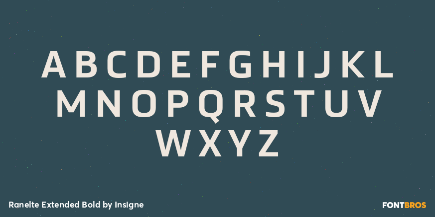 Ranelte Extended Bold Font Poster #1