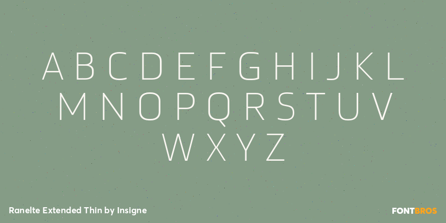 Ranelte Extended Thin Font Poster #2