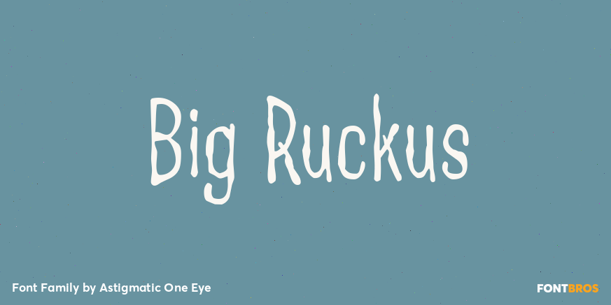 Big Ruckus Font Poster #1