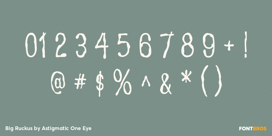 Big Ruckus Font Poster #1