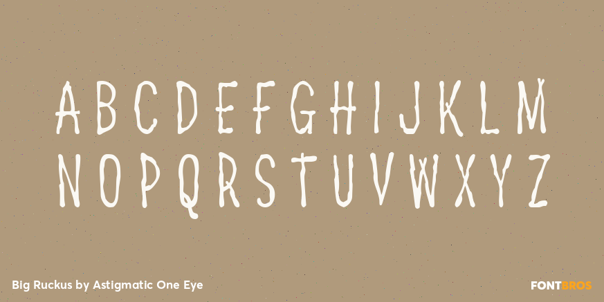 Big Ruckus Font Poster #2