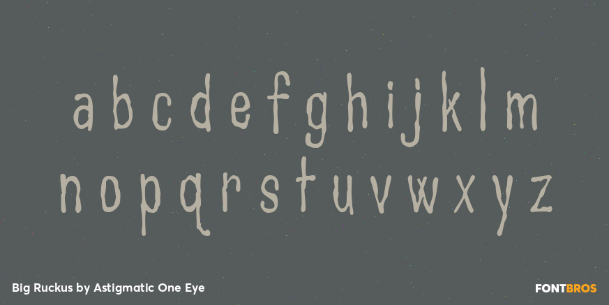 Big Ruckus Font Poster #3