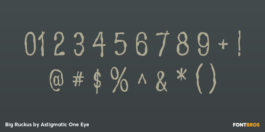 Big Ruckus Font Poster #4