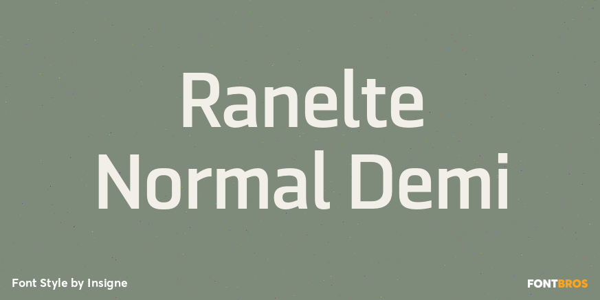 Ranelte Normal Demi Font Poster #1