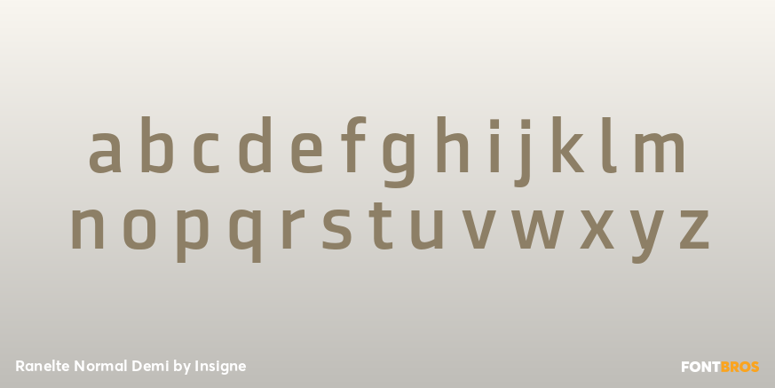 Ranelte Normal Demi Font Poster #1