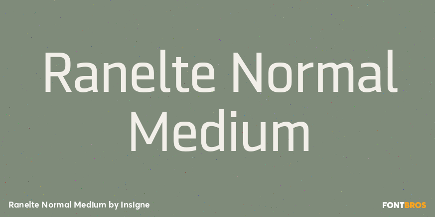 Ranelte Normal Medium Font Poster #1