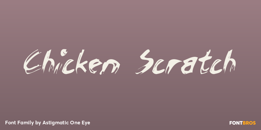 Chicken Scratch Font Poster #1