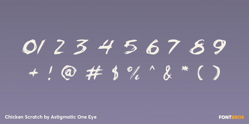 Chicken Scratch Font Poster #4