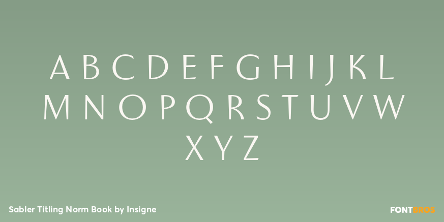 Sabler Titling Norm Book Font Poster #3