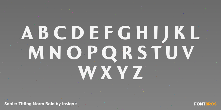 Sabler Titling Norm Bold Font Poster #2