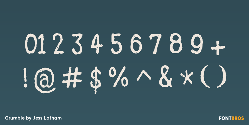 Grumble Font Poster #1