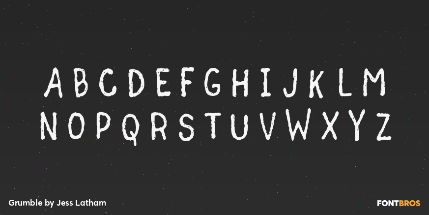 Grumble Font Poster #2
