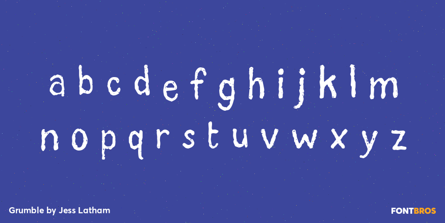 Grumble Font Poster #3