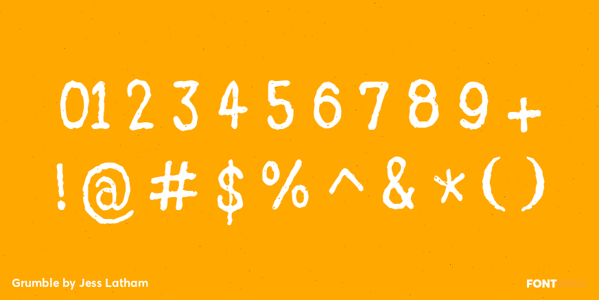 Grumble Font Poster #4