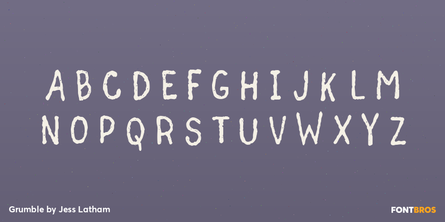 Grumble Font Poster #1