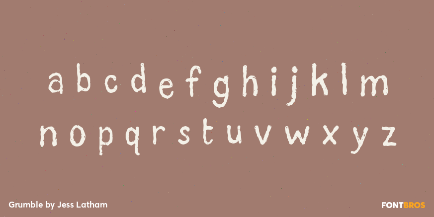 Grumble Font Poster #1