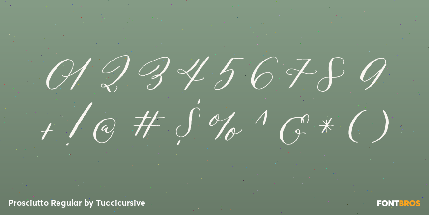 Prosciutto Regular Font Poster #4