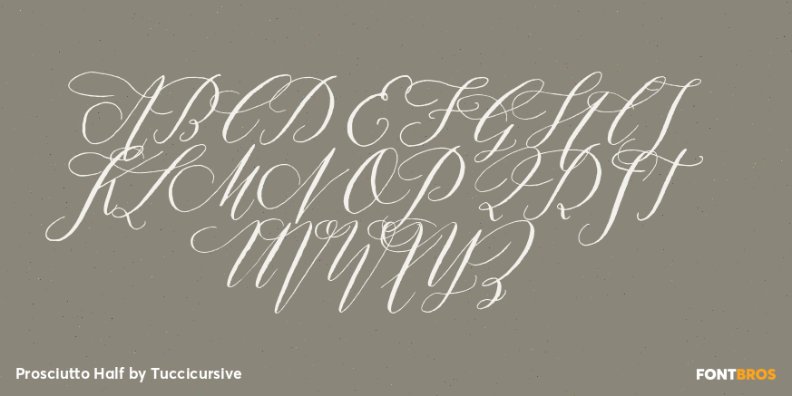 Prosciutto Half Font Poster #2