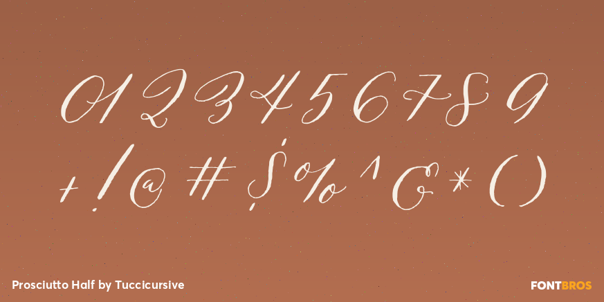 Prosciutto Half Font Poster #4