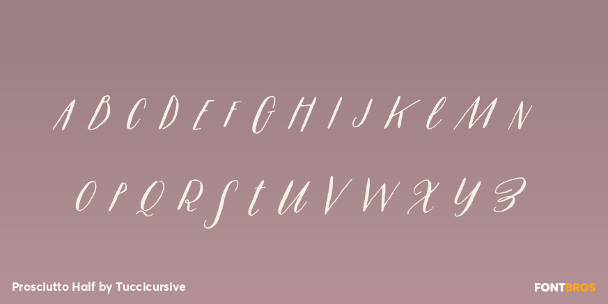 Prosciutto Half Font Poster #1
