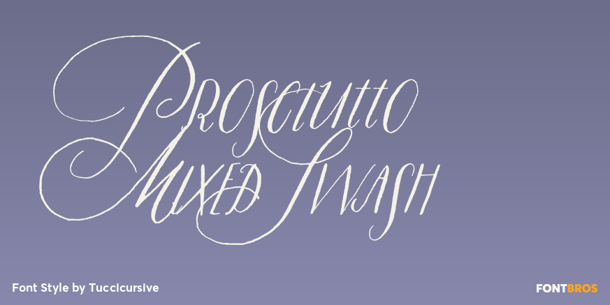 Prosciutto Mixed Swash Poster