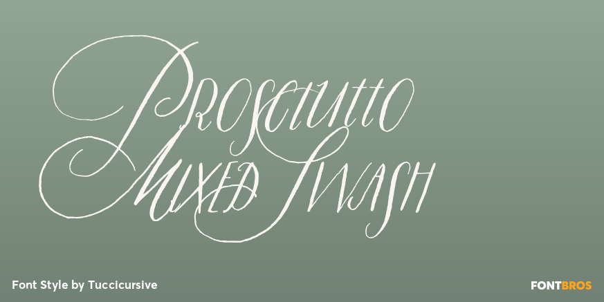 Prosciutto Mixed Swash Poster