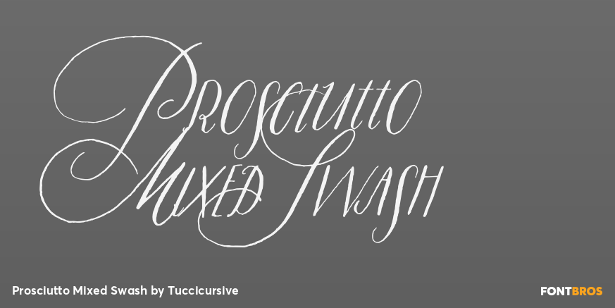 Prosciutto Mixed Swash Poster