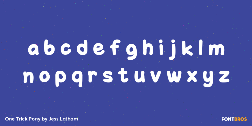 One Trick Pony Font Poster #3