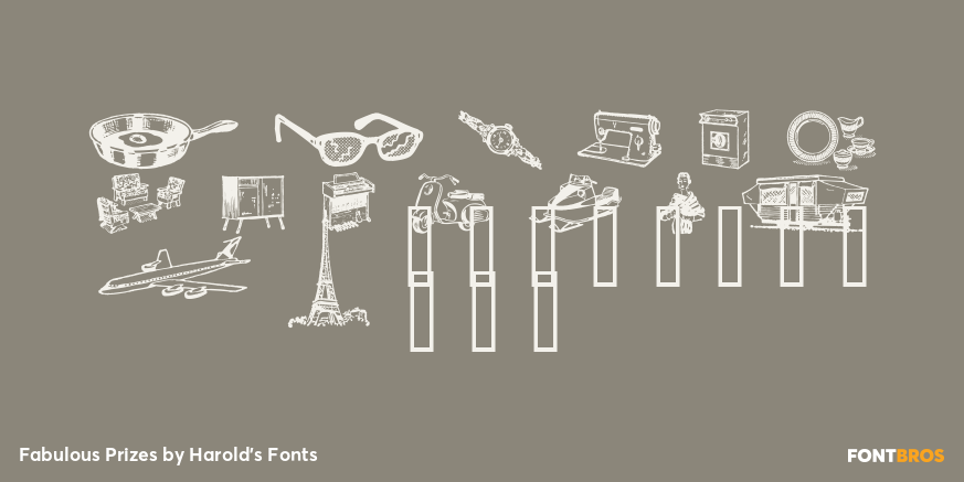 Fabulous Prizes Font Poster #2