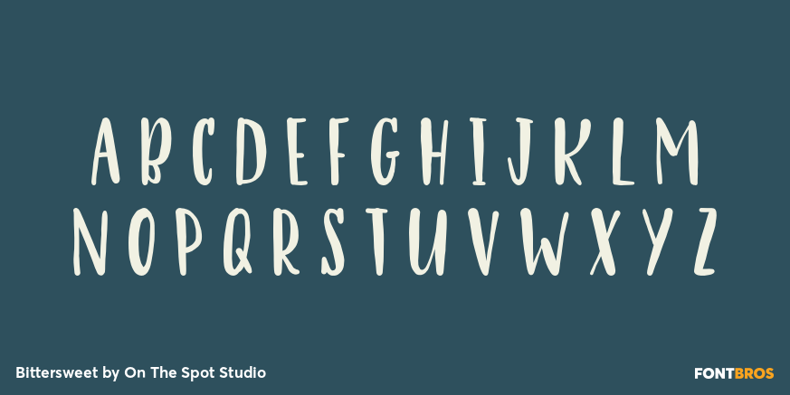 Bittersweet Font Poster #2