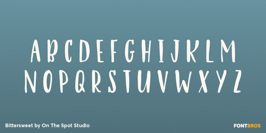 Bittersweet Font Poster #3