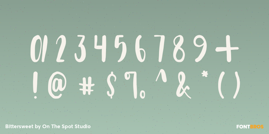 Bittersweet Font Poster #4