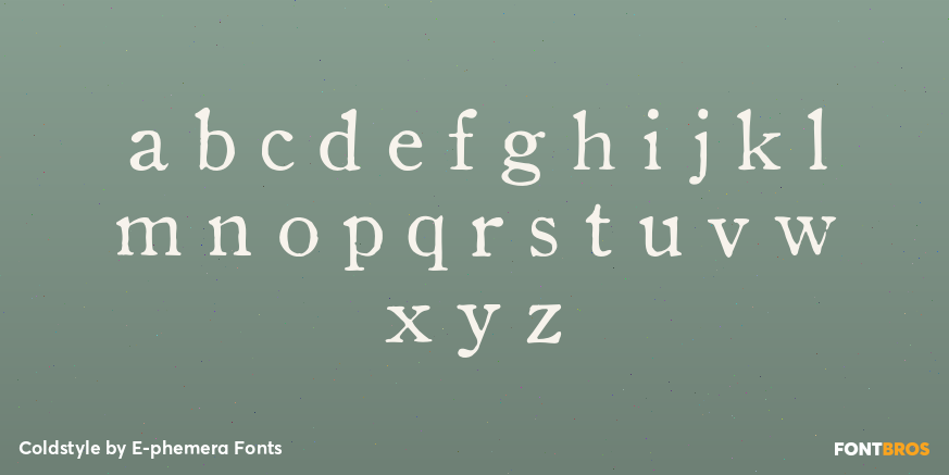 Coldstyle Font Poster #3