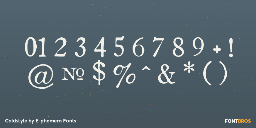 Coldstyle Font Poster #4