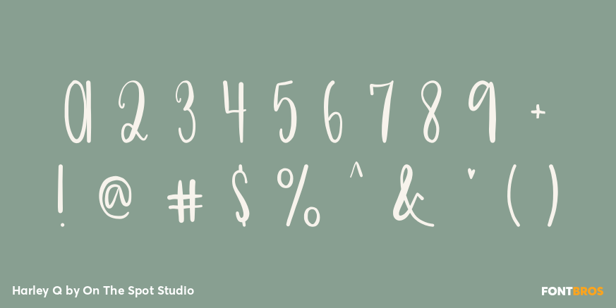 Harley Q Font Poster #1
