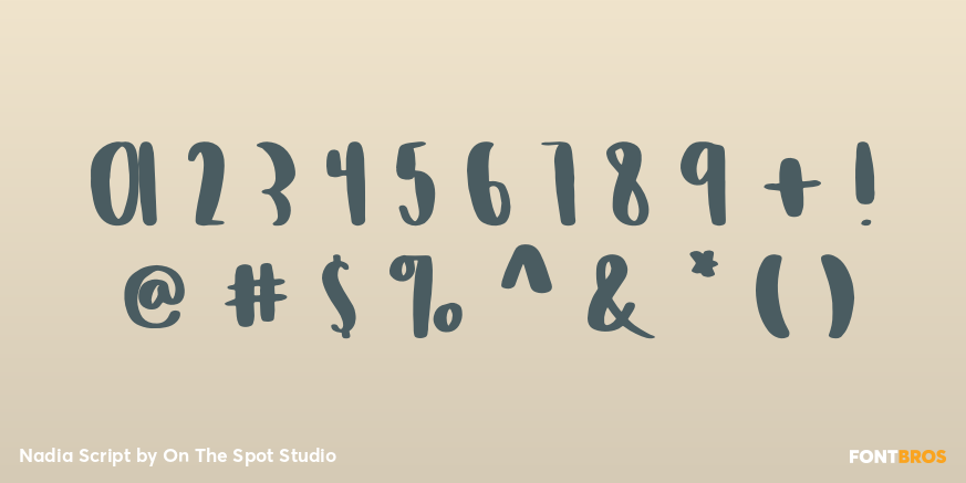 Nadia Script Font Poster #4