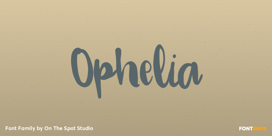 Ophelia Font Family Poster