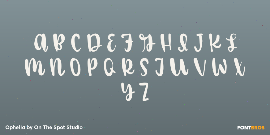 Ophelia Font Poster #2