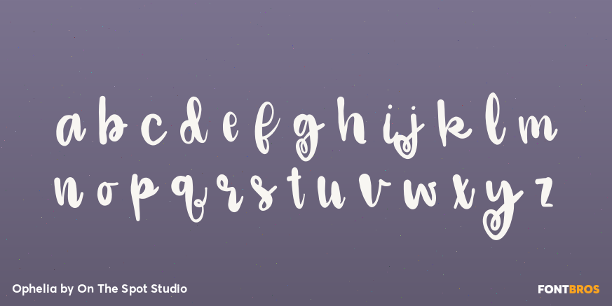 Ophelia Font Poster #3