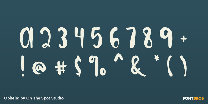 Ophelia Font Poster #4