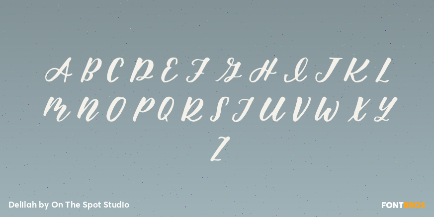 Delilah Font Poster #2