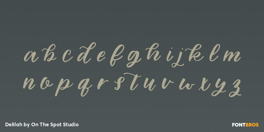 Delilah Font Poster #3