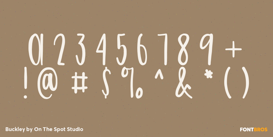 Buckley Font Poster #1