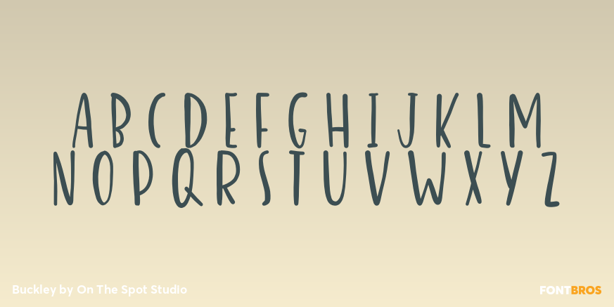 Buckley Font Poster #2
