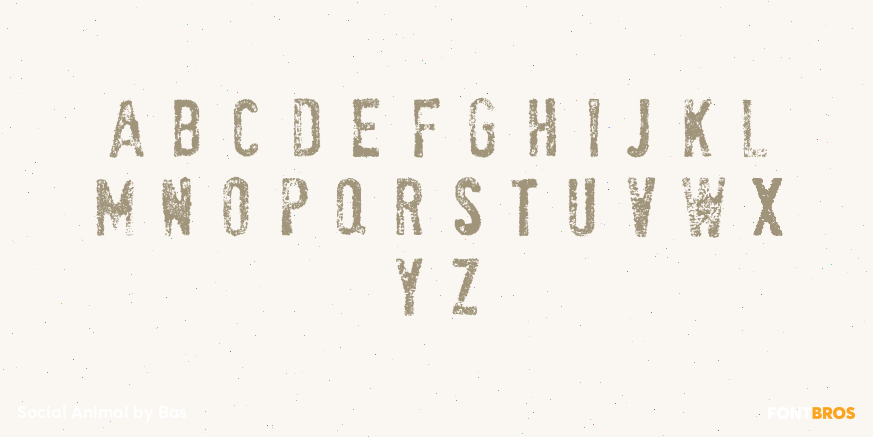 Social Animal Font Poster #3