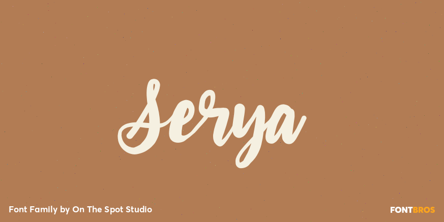 Serya Font Family Poster