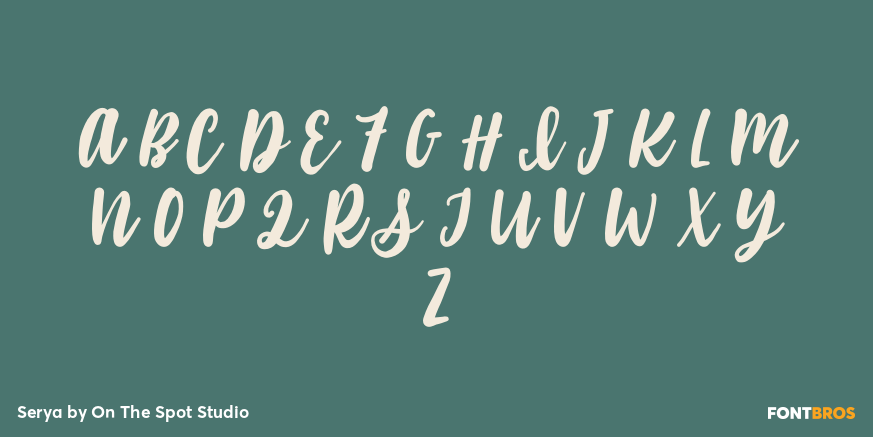 Serya Font Poster #2