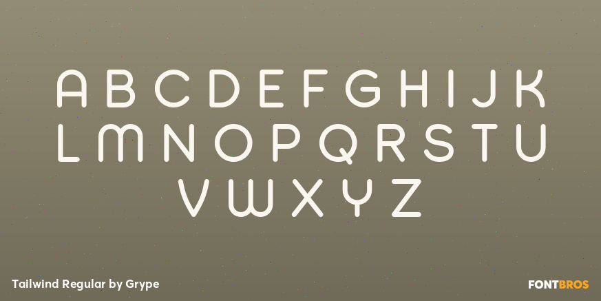 Tailwind Regular Font Poster #2