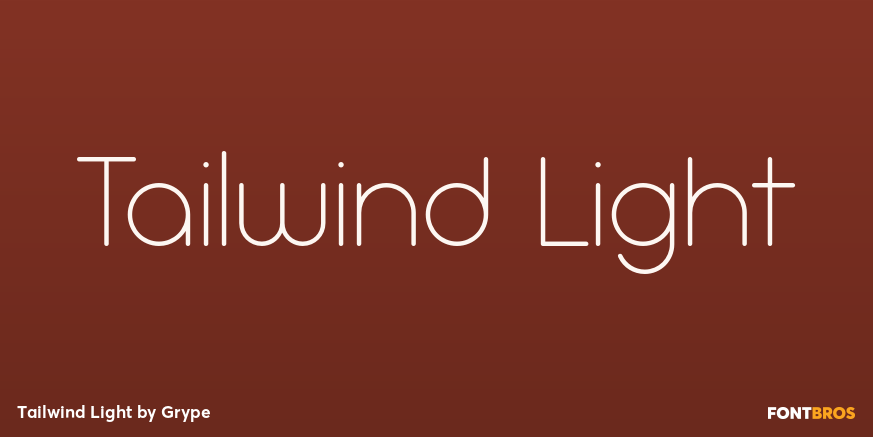 Tailwind Light Font Poster #1